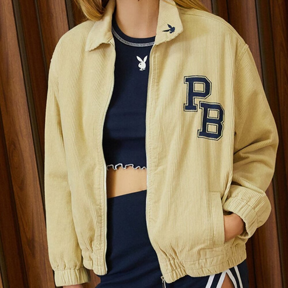(SOLD) PacSun Playboy  Varsity Corduroy Jacket 🐰🐇  (SIZE M/L)